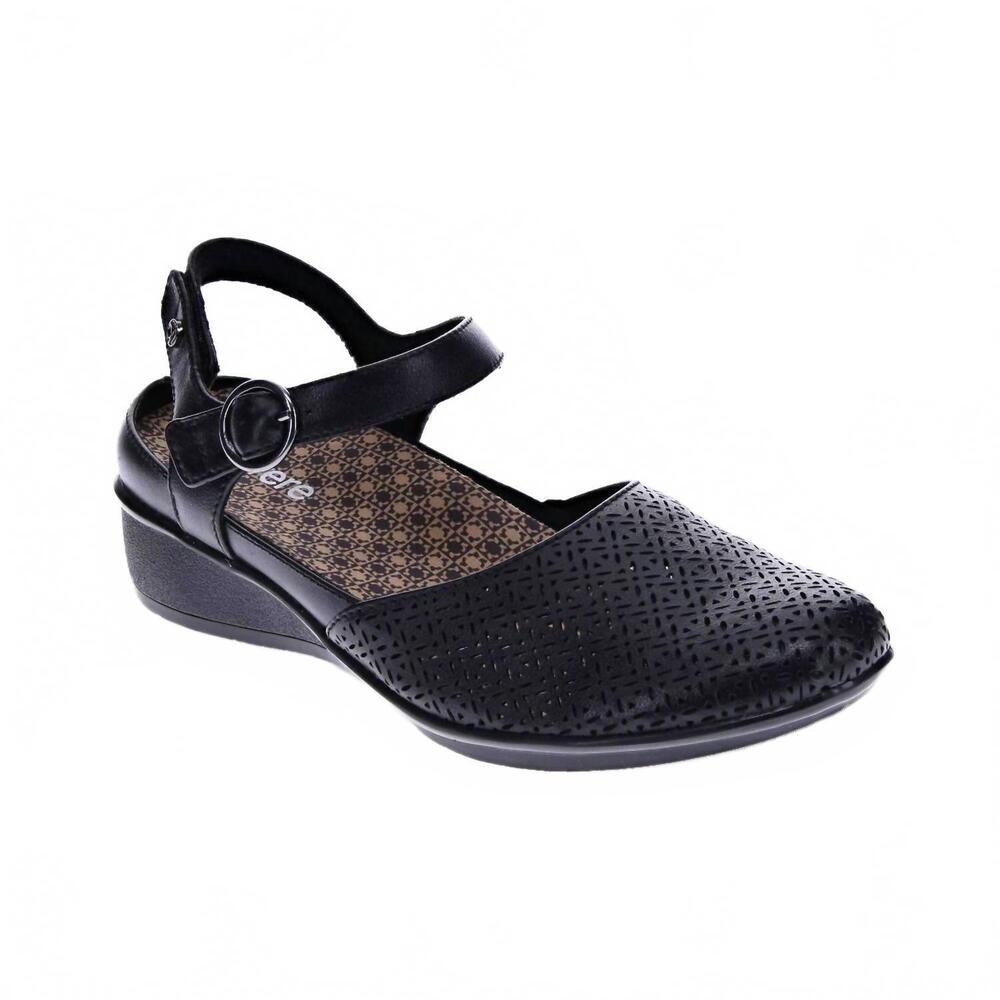 NEW REVERE women's calabria flat dress shoe in black